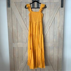 NWT Nanette Lepore Lined Maxi Dress in Sunflower Yellow Size 4